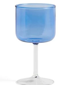 HAY Tint Wine Glass 2pcs - Blue And Clear