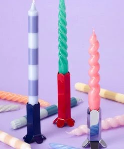 HAY Arcs Candleholder L Red