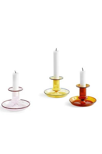 Outlet π HAY Pink Flare Candle Holder β 4 HAY Pink Flare Candle Holder