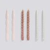 HAY Candle Long Mix 6 Pcs Light Rose Mauve Light Grey