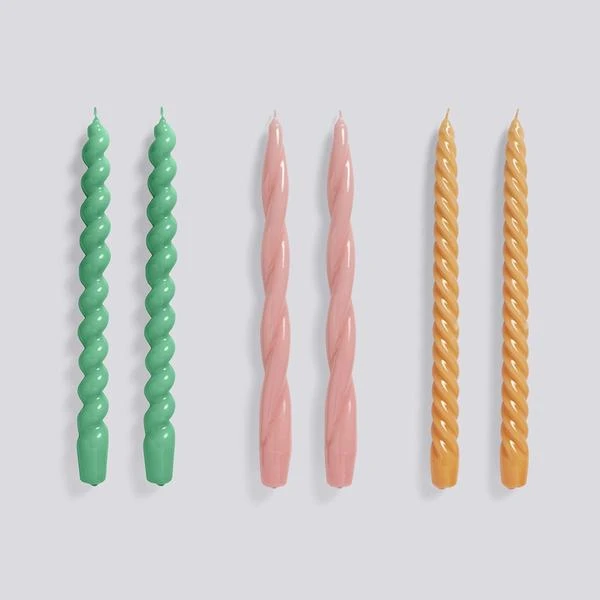Cheapest π₯° HAY Candle Long Mix 6 Pcs Green Dark Rose Tangerine π 3 HAY Candle Long Mix 6 Pcs Green Dark Rose Tangerine