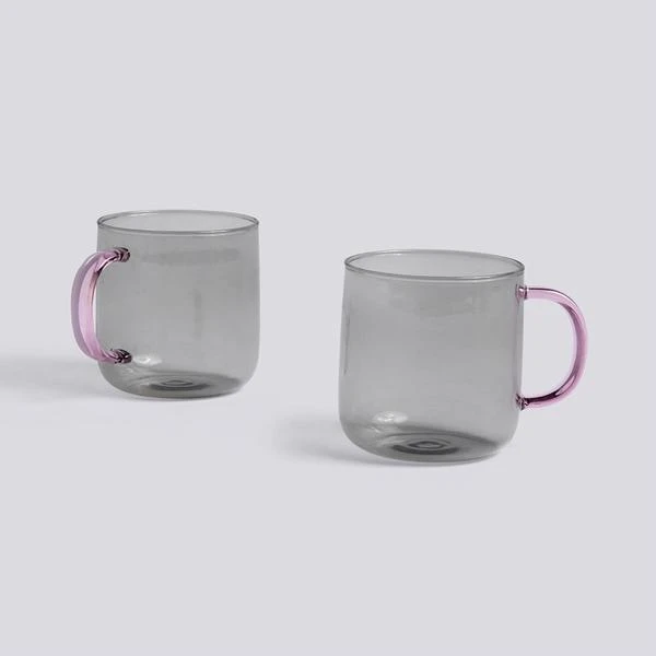 Best reviews of π€© HAY Borosilicate Mug Light Grey With Pink Handle π 3 HAY Borosilicate Mug Light Grey With Pink Handle