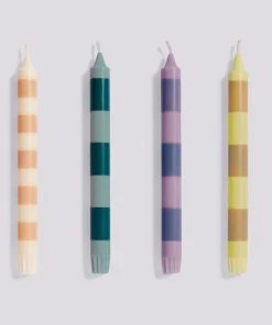 HAY Stripe Candle Set of 4 Douce