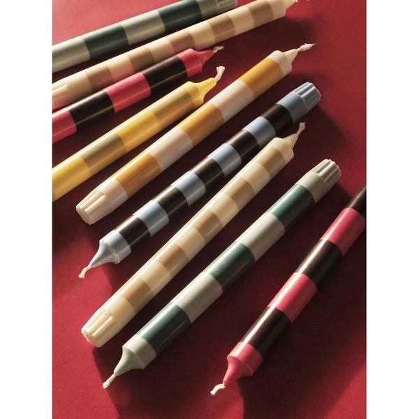 Outlet β€οΈ HAY Set De 4 Bougies Rayees Stripe Candle π 3 HAY Set De 4 Bougies Rayees Stripe Candle