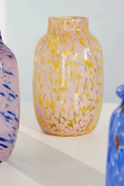 Brand new β¨ HAY Splash Vase Round - Large, Pink And Yellow π 3 HAY Splash Vase Round - Large, Pink And Yellow