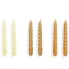HAY Twist Spiral Candle Set Citrus Light Caramel Tangerine