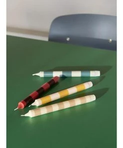 Outlet β€οΈ HAY Set De 4 Bougies Rayees Stripe Candle π 7 HAY Set De 4 Bougies Rayees Stripe Candle