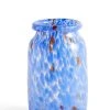 HAY Splash Vase - Roll Neck, Medium, Blue