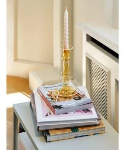 HAY Set De 6 Bougies Spirales Caramel Peche Et Lavande