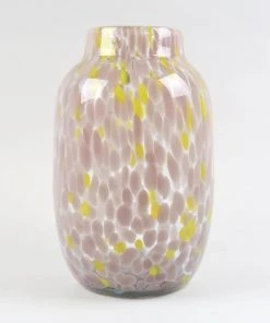 HAY Hand Blown Splash Vase – Light Pink & Yellow – Large
