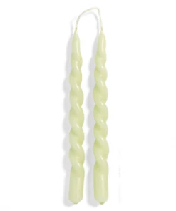 HAY Mini Swirl Candle - Light Green