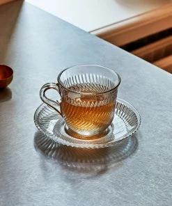 Best deal โจ HAY Pirouette Glass Cup & Saucer Set of 2 ๐ฏ 12 HAY Pirouette Glass Cup & Saucer Set of 2