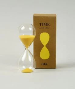 HAY Glass Sand Timer - Small - Lemon Yellow