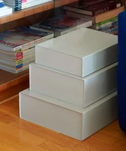 HAY Boîte De Stockage Grise L