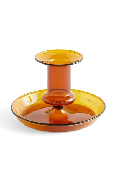 Buy π€© HAY Flare Candle Holder Amber 𧨠3 HAY Flare Candle Holder Amber