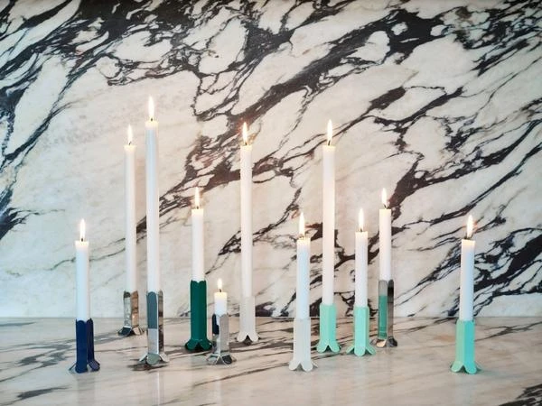 Brand new ❤️ HAY Arcs Kandelaar Small Mint ✔️ 3 HAY Arcs Kandelaar Small Mint