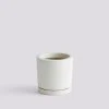 HAY - Flowerpot With Saucer M - White