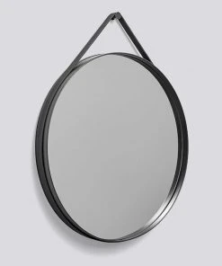 HAY Strap Mirror Ø70cm Anthracite