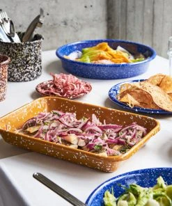 HAY Enamel Herb Pot - Sprinkle Black