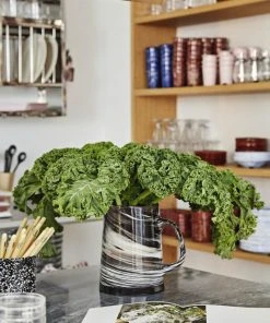 HAY Jarra Marbled Jug Black