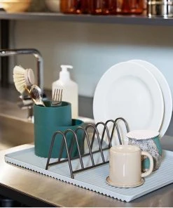 HAY Dark Green Silicone Cutlery Holder