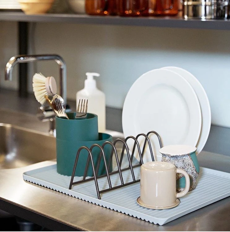 Buy π― HAY Dark Green Silicone Cutlery Holder β 4 HAY Dark Green Silicone Cutlery Holder