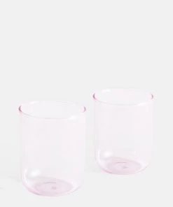 HAY Set of 2 300ml Pink Tint Tumblers