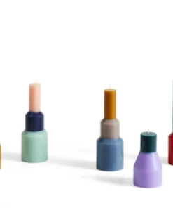 HAY Medium Blue Pillar Candle