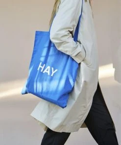 HAY Blue Tote Bag
