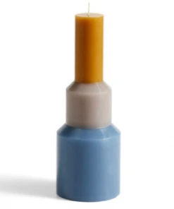 HAY Medium Blue Pillar Candle