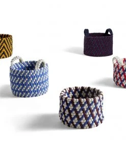 HAY Burgundy Bead Basket