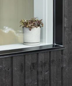 HAY Maceta Plant Pot with Saucer M Grey