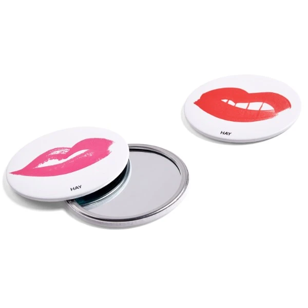 New π HAY Pocket Mirror Lips Assorted π 4 HAY Pocket Mirror Lips Assorted