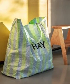 HAY Candy Stripe / XL Bag Blue and Green