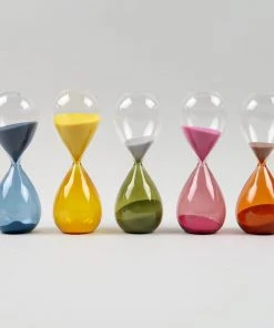 Cheap ⭐ HAY Glass Sand Timer - Medium - Pink ✔️ 14 HAY Glass Sand Timer - Medium - Pink
