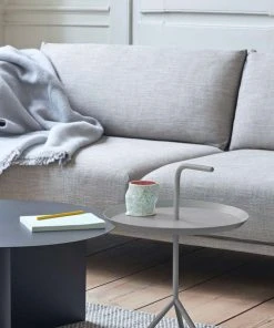 HAY Plaid En Laine Mono Gris Clair