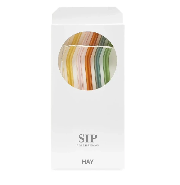 HAY SIp Pack of Six Multicolor Straws