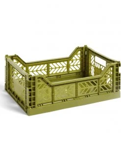 HAY Colour Crate M 14.5 L Olive