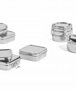 HAY Edelstahl Lunchbox, 3-Teilig