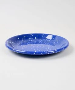 HAY Enamel Deep Plate Medium Speckle Blue