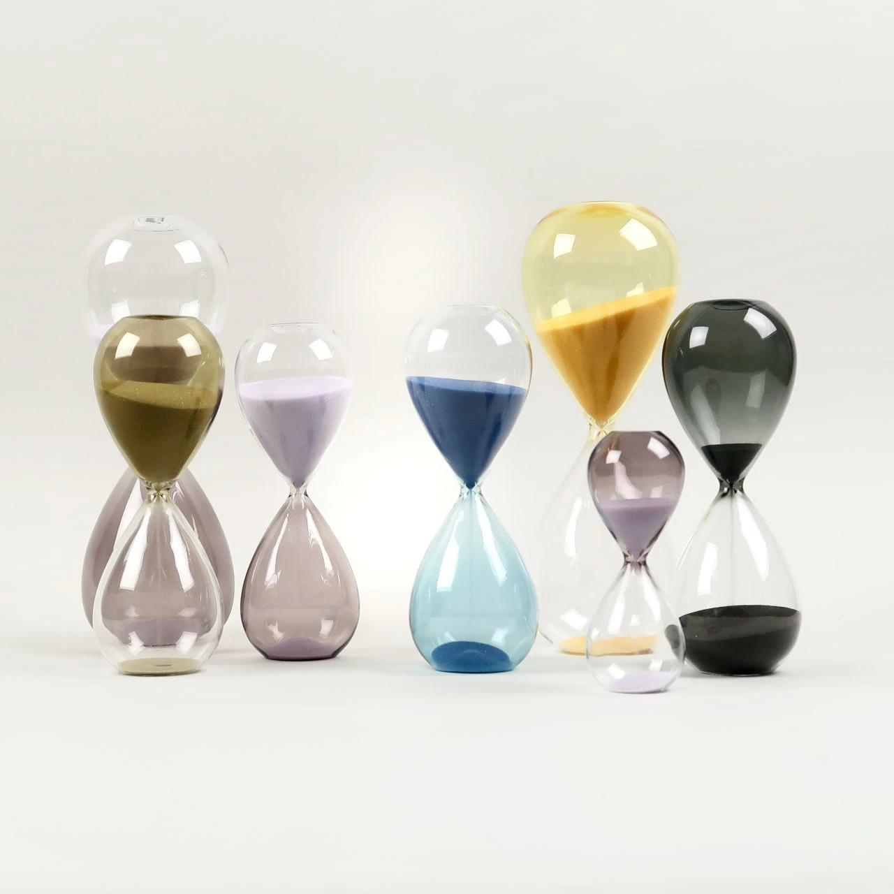 Deals 🔥 HAY Glass Sand Timer - Medium - Lavender ✨ 7 HAY Glass Sand Timer - Medium - Lavender