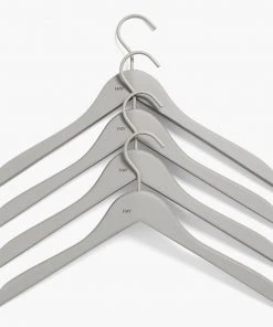 HAY Soft Coat Hanger Slim Grey - 4 pcs