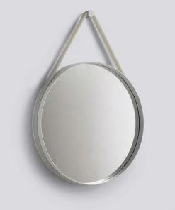 Brand new π HAY Strap Mirror Ø50cm β 6 HAY Strap Mirror Ø50cm