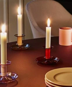 HAY Flare Candle Holder Yellow S