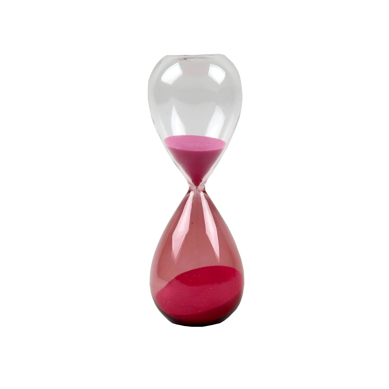 Cheap ⭐ HAY Glass Sand Timer - Medium - Pink ✔️ 3 HAY Glass Sand Timer - Medium - Pink