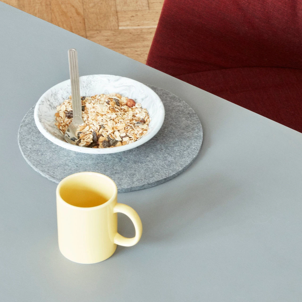 Deals βοΈ HAY Set of 4 Light Grey Felt Placemats π 6 HAY Set of 4 Light Grey Felt Placemats