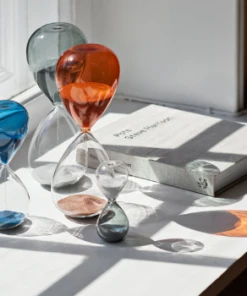 HAY Medium Burnt PINK 15 Minutes Hourglass