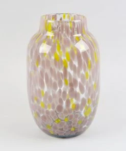HAY Hand Blown Splash Vase – Light Pink & Yellow – Large