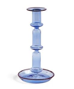 HAY Portacandele in Vetro Colorato Trasparente