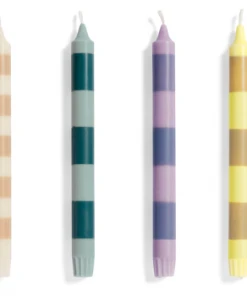 HAY Stripe Candle - Purple and Lilac